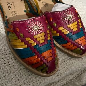 Multicolor Leather Sandals